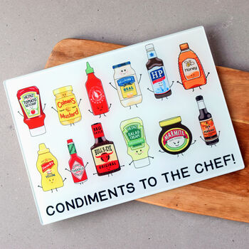 Funny Condiments Chopping Board, 2 of 4