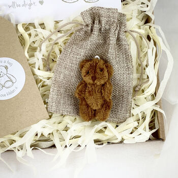 A Little Brown Pocket Teddy Bear Hug Thinking Of You Gift, 2 of 9