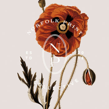 Birth Flower Wall Print 'Poppy' For August, 9 of 9