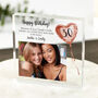 Personalised 30th Birthday Photo Acrylic Block, thumbnail 1 of 3