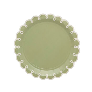 Botanical Party Sage Green Party Plates X Eight, 2 of 3