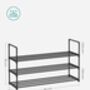 Set Of Two Three Tier Shoe Rack Black, thumbnail 2 of 7