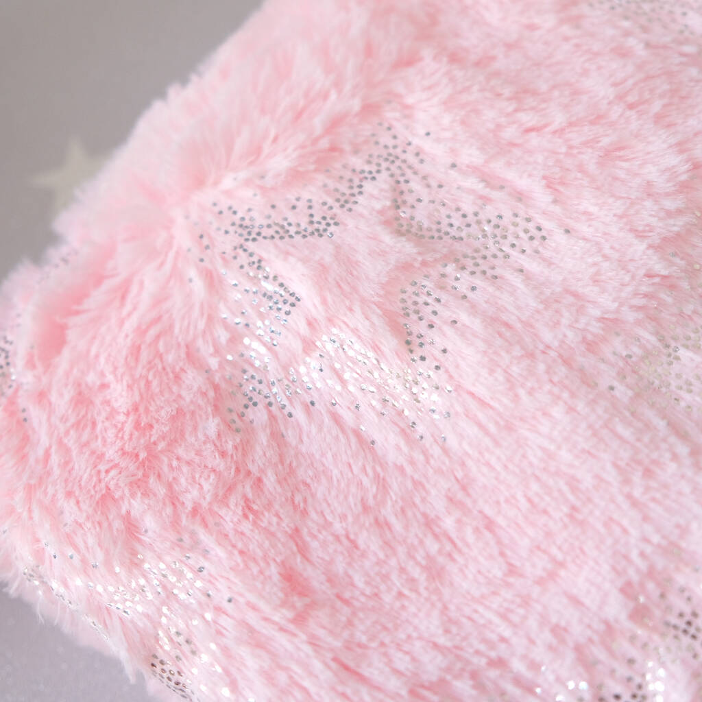 Personalised Pink Fluffy Baby Blanket With Bow By 1st Birthday Gifts