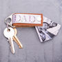 Men's Luxury Leather And Metal Photo Keyring, thumbnail 3 of 4