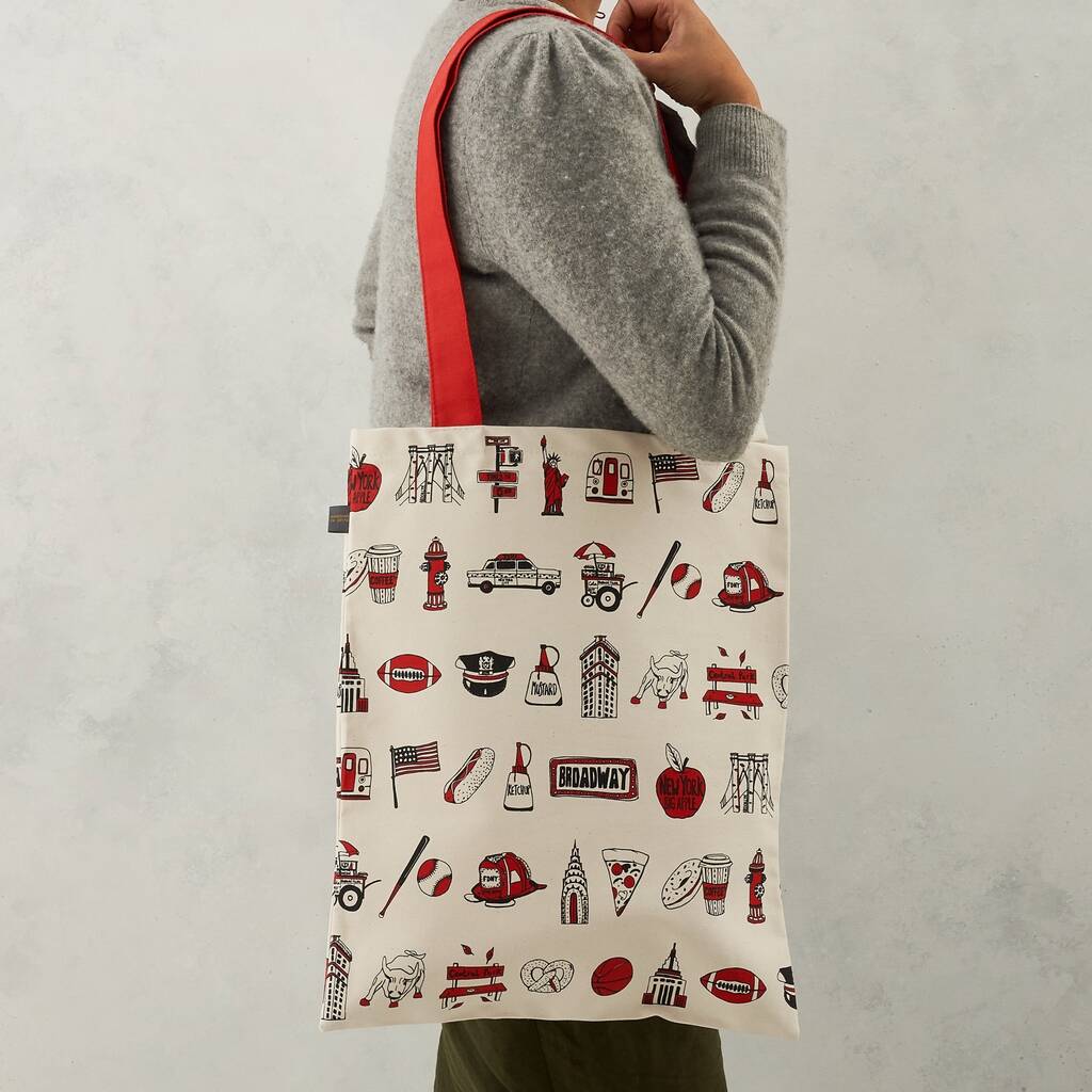 New York, New York Canvas Bag By Victoria Eggs