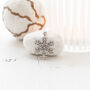 Silver Plated Snowflake Winter Necklace, thumbnail 9 of 12