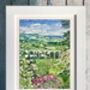 Cotehele House Blossom View, Cornwall Art Gallery Print, thumbnail 1 of 4