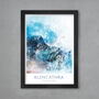 Blencathra And Sharp Edge Abstract Poster Print, thumbnail 1 of 3