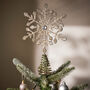 Handmade Snowflake Christmas Tree Topper, thumbnail 1 of 6