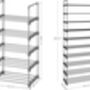 Multi Tier Stackable Shoe Storage Organiser Rack, thumbnail 2 of 9