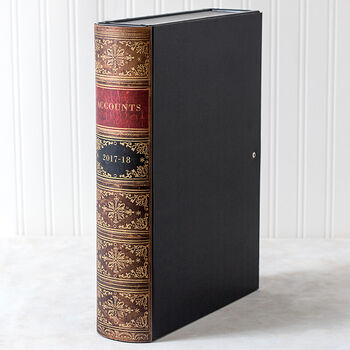 Personalised Antique Style Book Box File Or Ring Binder, 4 of 10