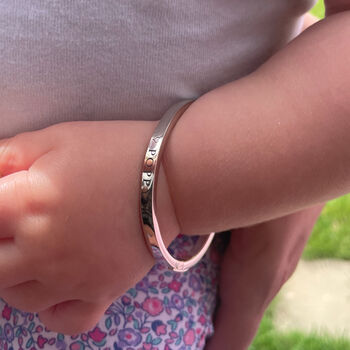 Child's Engraved Bangle For Christenings And Birthdays, 3 of 8