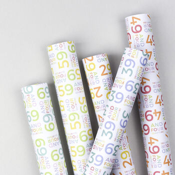 50th Birthday Wrapping Paper Set, 5 of 11