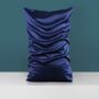 Mulberry Silk Navy Blue Pillowcase, thumbnail 2 of 3