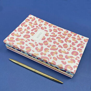 Pink Leopard Print Notebook, 7 of 7