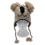 Beige Koala Hand Knitted Woollen Animal Hat, thumbnail 3 of 4