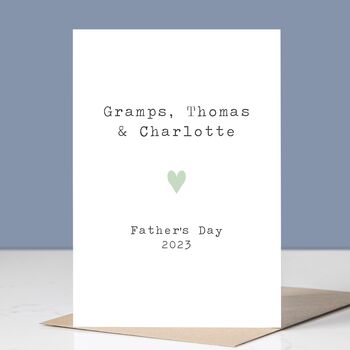 Love To Grandad Father's Day Card, 2 of 5