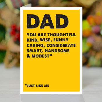 Funny Happy Father's Day Card, 4 of 4