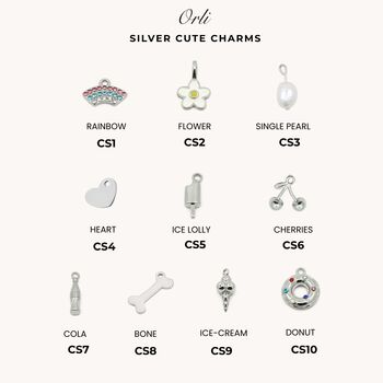 Charm Builder™ Silver Chunky Oval Chain Clasp Charm Bracelet, 9 of 11