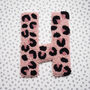 Pink Leopard Print Decorative Letter, thumbnail 2 of 6