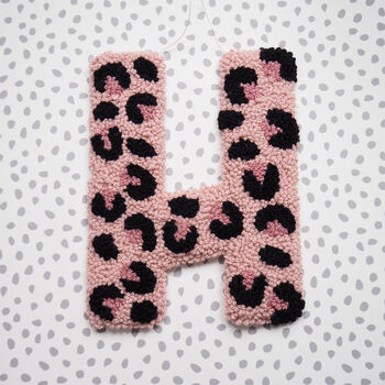 Pink Leopard Print Decorative Letter, 2 of 6