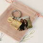 Engraved Anniversary Year Keyring With Photo Plate, thumbnail 2 of 6