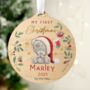 Personalised First Christmas Tiny Tatty Teddy Christmas Tree Decoration, thumbnail 1 of 5