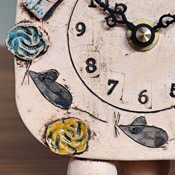 Cute Cats Ceramic Table Top Small Clock, 5 of 8