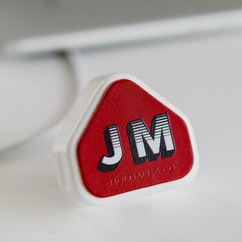 Personalised Various Shape Leather Charger Patches, 9 of 12