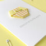 New Baby Boy Or Girl Stripe Nappy Card, thumbnail 11 of 12