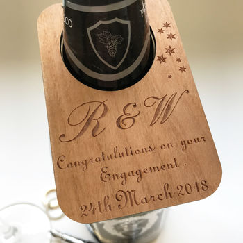 Personalised Engagement Wine Bottle Label, 5 of 7