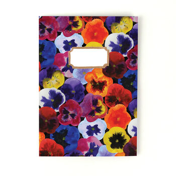 Viola Pansy Print Lined Journal, 2 of 8