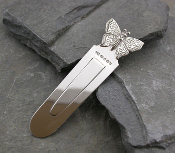 Silver Butterfly Bookmark With Personalisation, 6 of 6