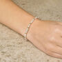 Jewel Bead Rainbow Moonstone Birthstone Bracelet June, thumbnail 1 of 6