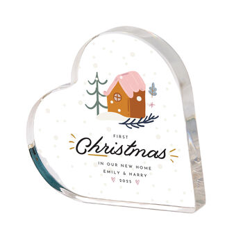 First Christmas In New Home Acrylic Plaque Gift, 2 of 3