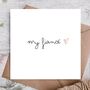 Cute Valentines Day Card For Fiance, thumbnail 1 of 3