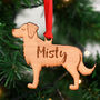 Golden Retriever Personalised Dog Wooden Decoration, thumbnail 3 of 5