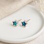 Sterling Silver Paua Shell Star Micro Stud Earrings – 4mm, thumbnail 1 of 8