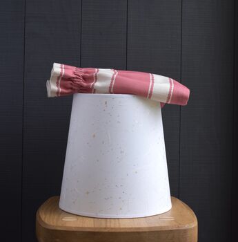 Dolly Pink Striped Gathered Scrunchie Lampshade, 4 of 4