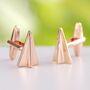 Rose Gold Plated Paper Plane Cufflinks, thumbnail 1 of 9
