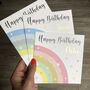 Over The Rainbow Birthday Card Pink, thumbnail 4 of 5