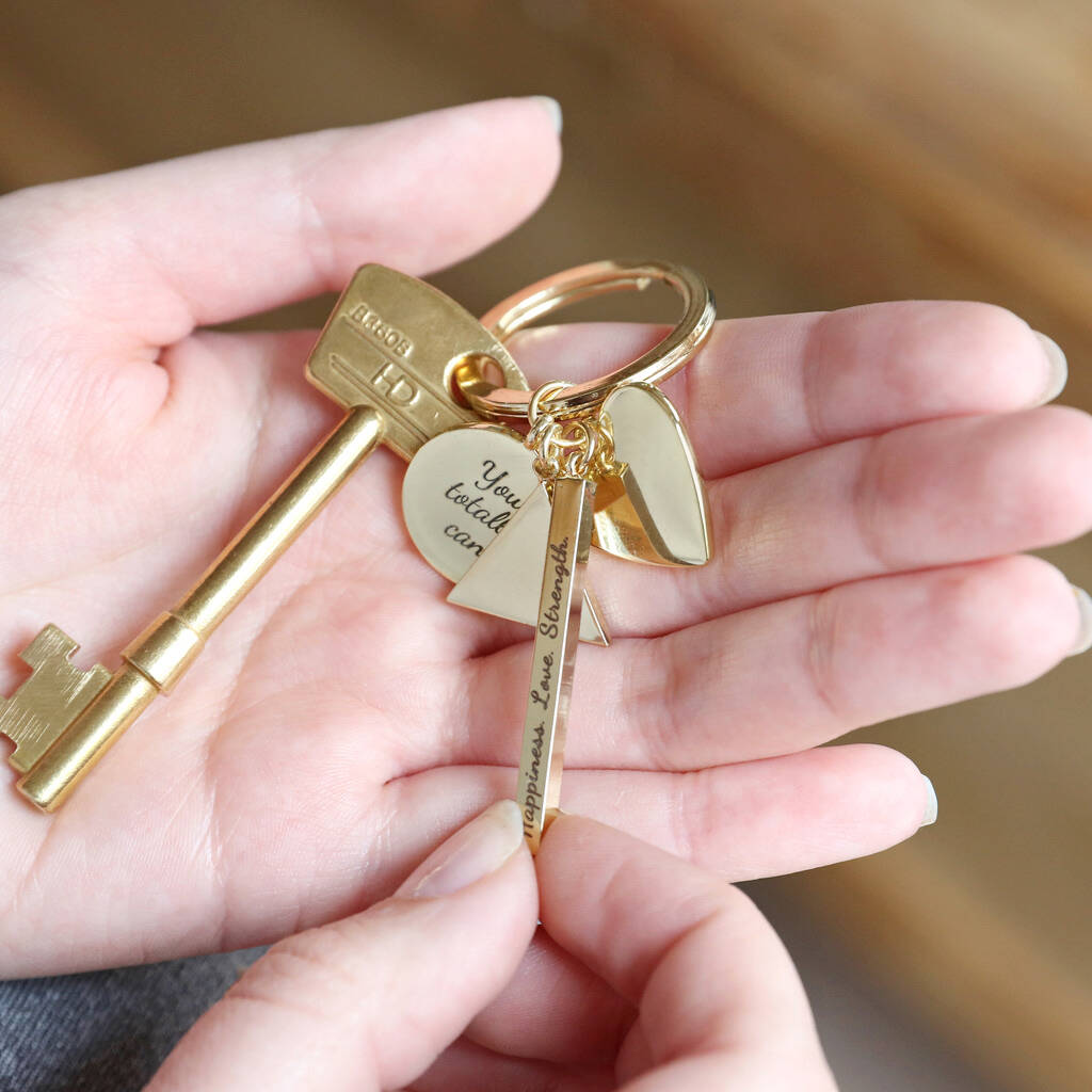 Image of Personalised Affirmation Charms Keyring