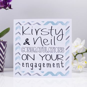 Personalised 'Congratulations' Engagement Card, 2 of 2
