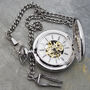 Personalised Heritage Dual Side Pocket Watch In Silver, thumbnail 3 of 12