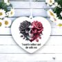 Personalised Gothic Rose Heart Love Decoration, thumbnail 1 of 2