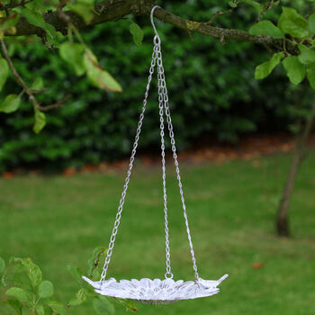 Cast Iron Sunflower Garden Bird Bath, 3 of 8