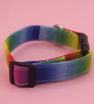 Rainbow Ombre Dog Collar, 7 of 9
