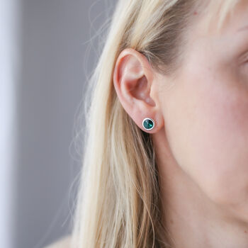 Birthday Gift For Her – Gold Vermeil Birthstone Crystal Stud Earrings, 10 of 10