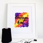 'Have Courage And Be Kind' Modern Cross Stitch Kit, thumbnail 1 of 4