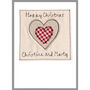 Personalised Heart Christmas Card For Her, Daughter, Granddaughter, Mum, thumbnail 3 of 12
